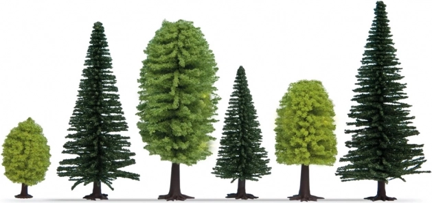 Noch Forêt mixte set d’arbres 25 pcs