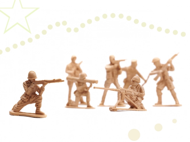 Ensemble de figurines de soldats + base militaire 114 pièces