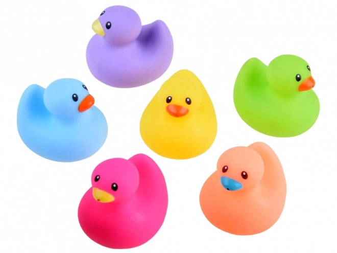 Canards en caoutchouc colorés pour le bain