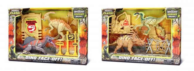 Primal Clash! Bataille de dinosaures 17 cm ensemble