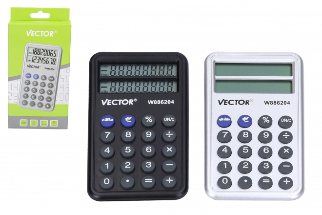 Calculatrice de conversion noire/argentée