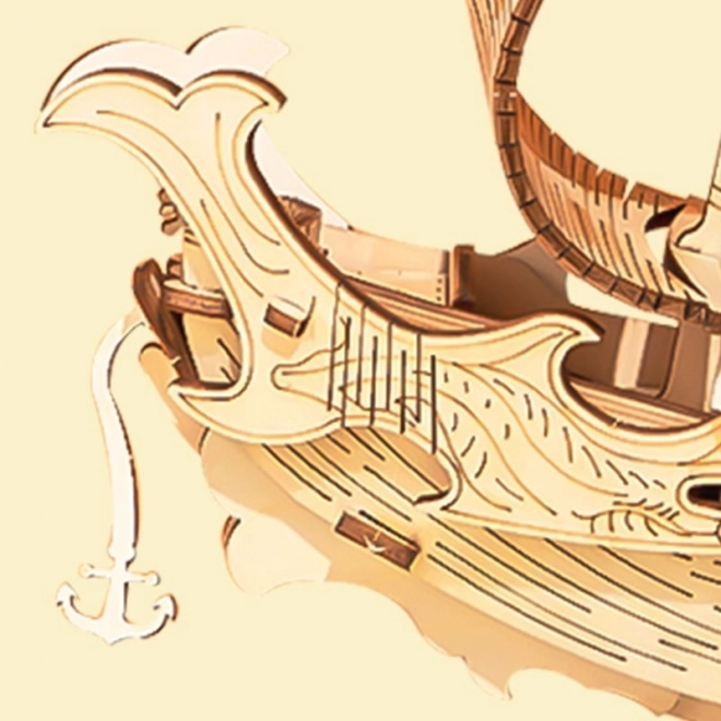 Bateau de diplomate japonais - Maquette 3D en bois - décoration