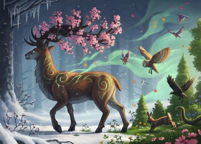 Puzzle 1000 pièces Cerf de Printemps