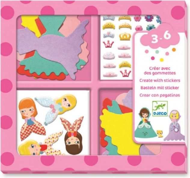 Ensemble d'autocollants Adorables Princesses