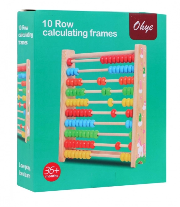 Abacus en bois pour enfants boules colorées 3+