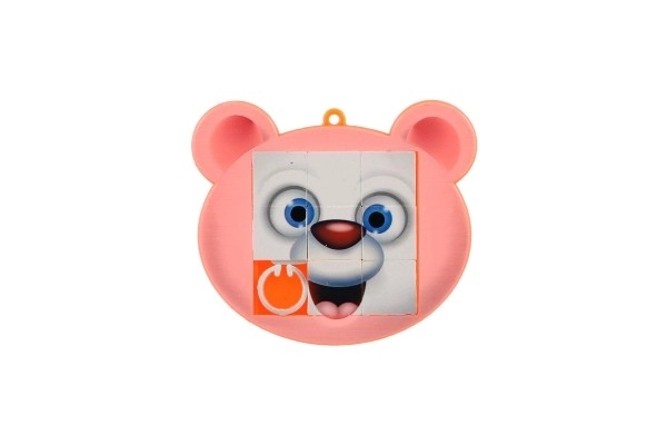 Puzzle coulissant en plastique 7x6cm animaux, mélange de types dans un sachet