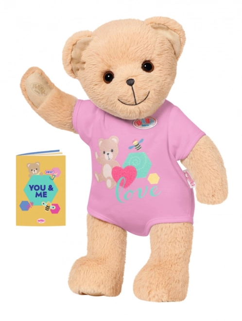 Ourson BABY born, vêtements roses