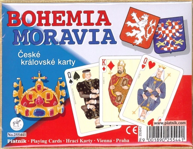 Cartes Joker Canasta motifs royaux tchèques