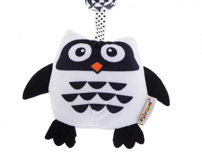 Hochet sensoriel suspendu - chouette
