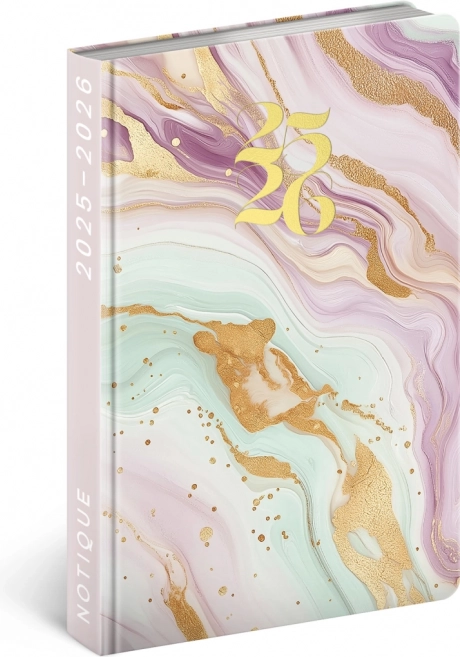 Agenda NOTIQUE Petito - Marbre rose