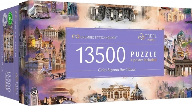 Puzzle 13 500 pièces Villes au‑dessus des nuages
