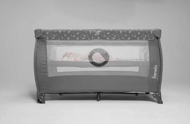 Lit de voyage pour enfants Lionelo Stefi Plus gris blanc
