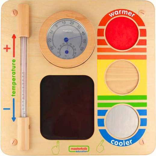 masterkidz tableau éducatif mural – exploration de la température flex