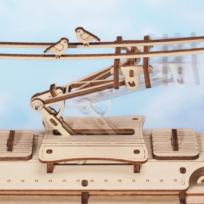 Puzzle mécanique en bois 3D RoboTime Tramway