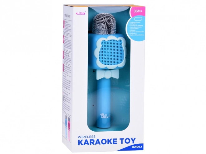 Microphone sans fil pour enfants divertissement karaoké – Rose