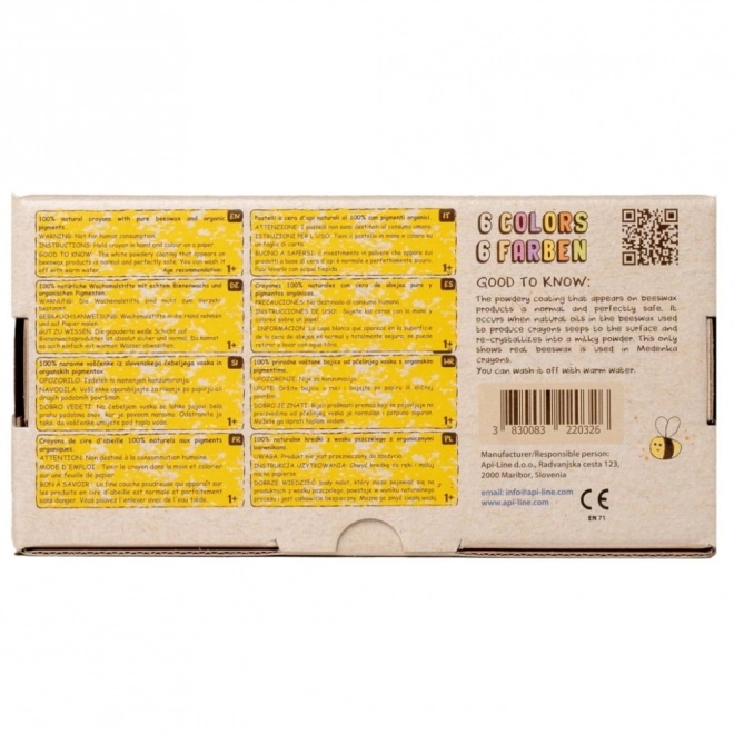 Crayons de cire naturels Junior Pastelka 6 pcs