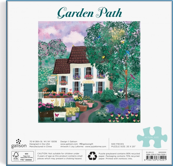 Puzzle Galison Chemin de jardin 500 pièces