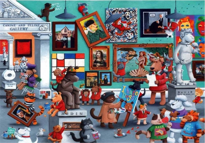 Puzzle ANATOLIAN artistes chats et chiens 260 pièces