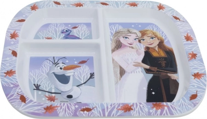Assiette rectangulaire pour enfants La Reine des Neiges