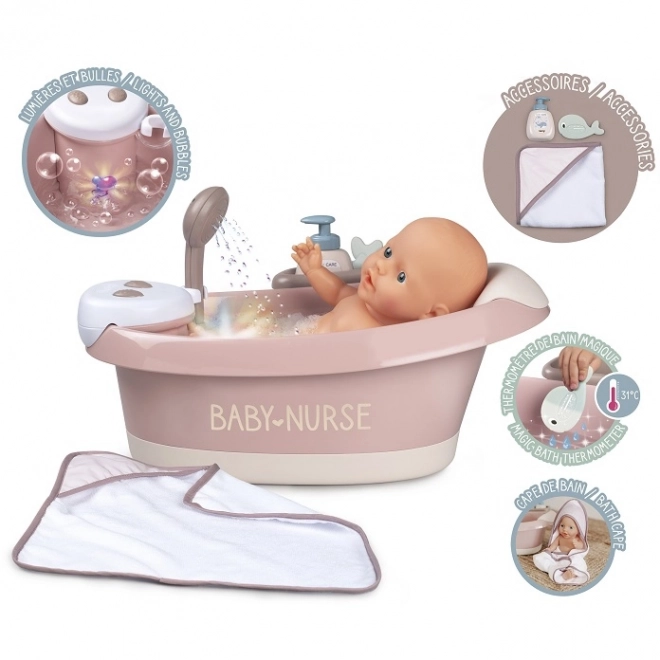 BN Baignoire pour poupées avec accessoires, électronique