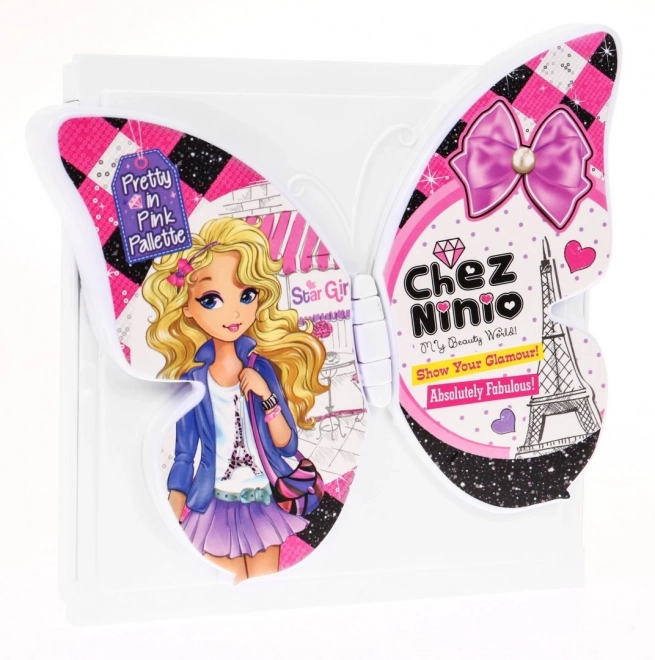 Ensemble de maquillage coloré Butterfly pour enfants 3+ Cosmétique + accessoires