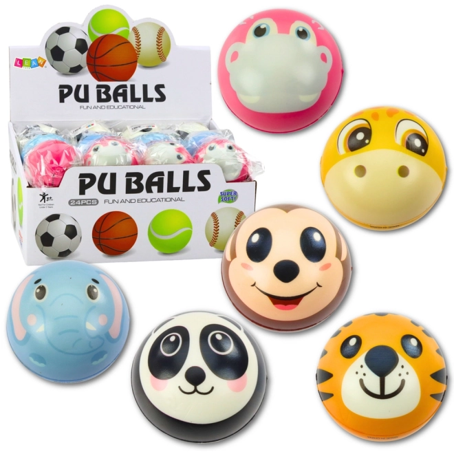 Boule antistress animaux 7cm