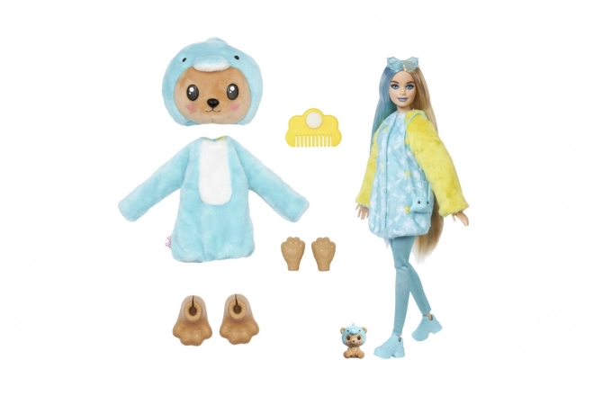 Poupée Barbie Cutie Reveal Teddy Bear - Dauphin