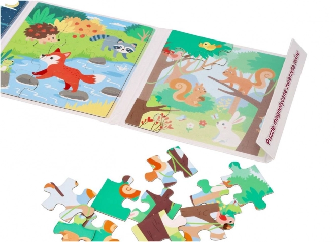 Livre puzzle magnétique - Animaux de la forêt