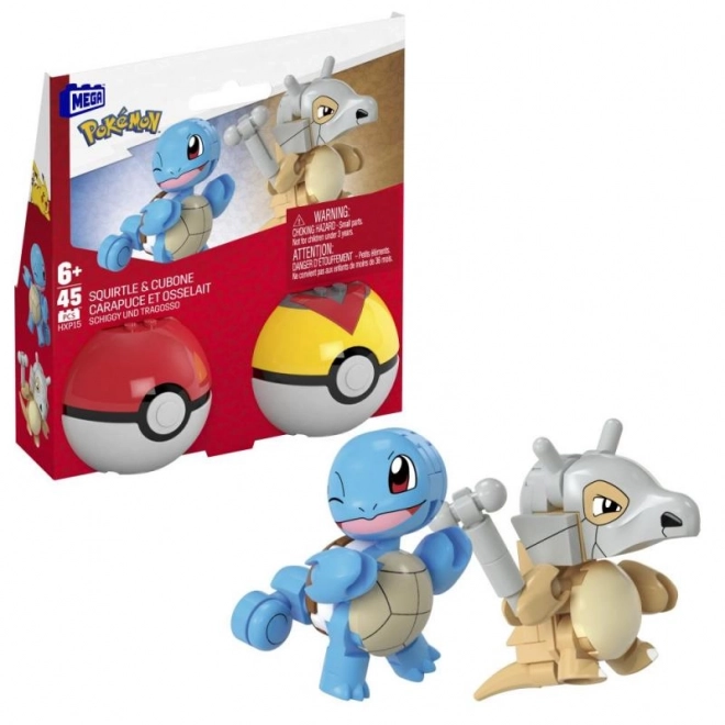 Kit de Construction Mega Pokémon – Squirtle et Cubone