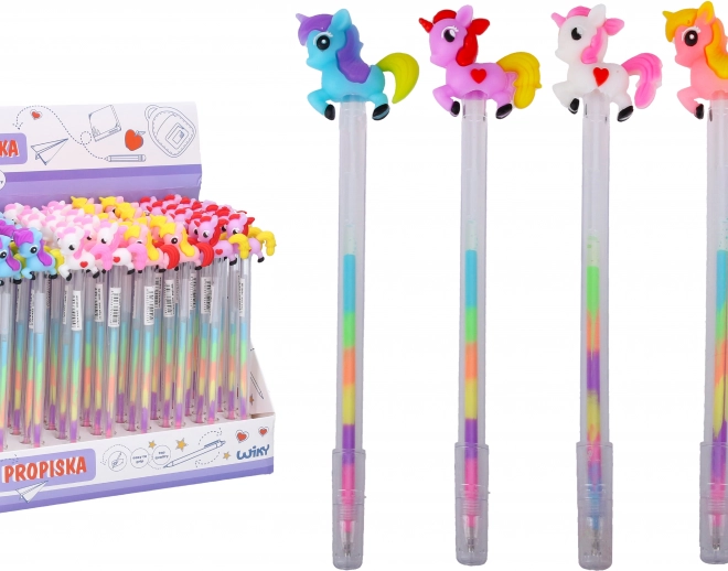 Stylo gel à décoration Licorne
