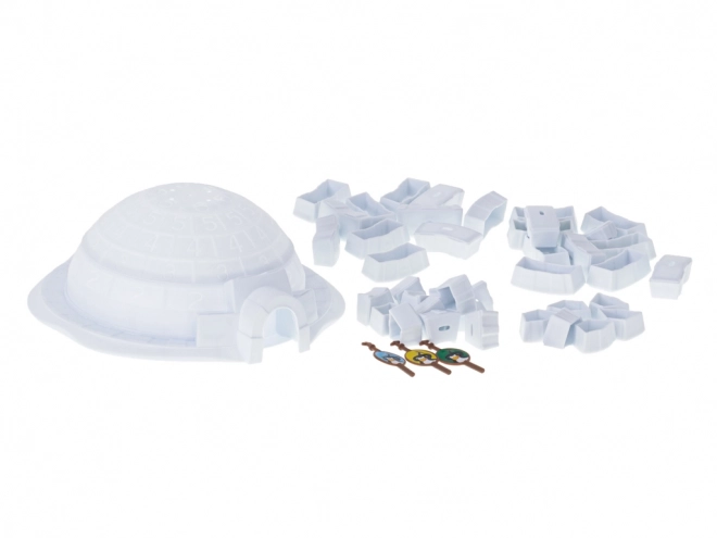 Jeu de société construis un igloo avec des pingouins