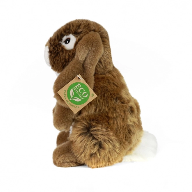Lapin en peluche marron debout 18 cm ÉCOLOGIQUE