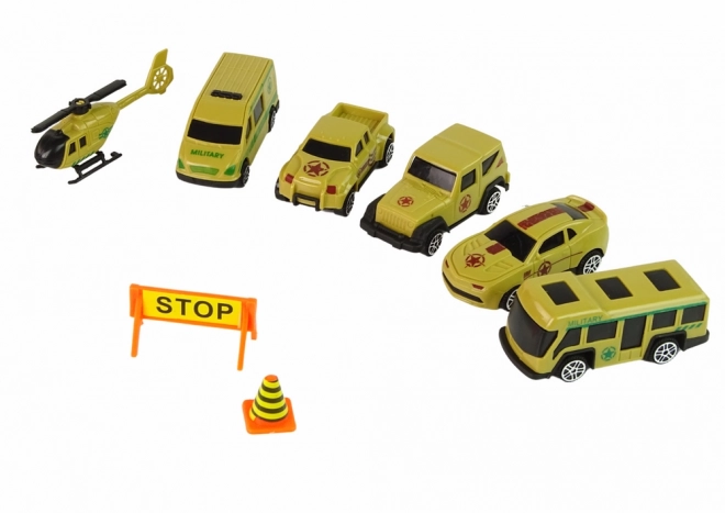 Camion de transport vert pour petites voitures