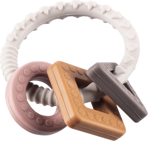 Anneau de dentition en silicone Shape, Multicolore