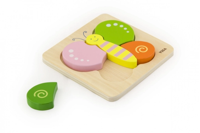 Puzzle en bois pour les plus petits - papillon