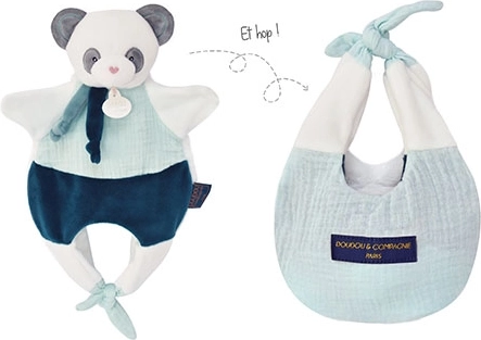 Doudou à câliner Panda en sac