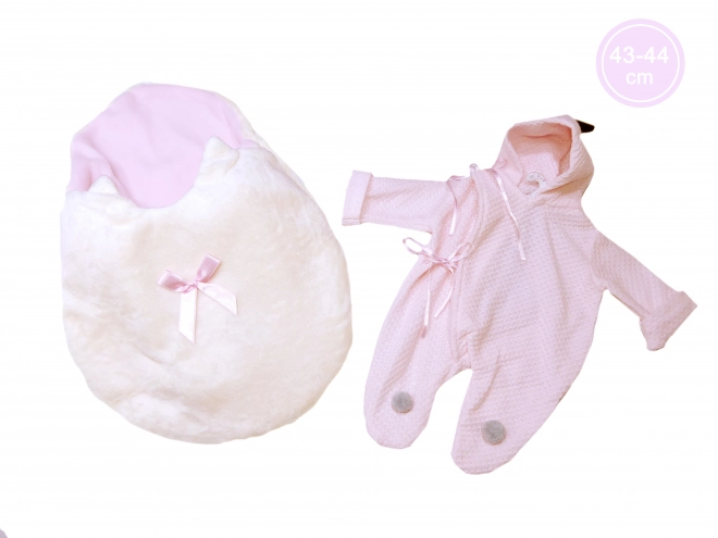 Poupée bébé réaliste avec sons et corps doux 44 cm