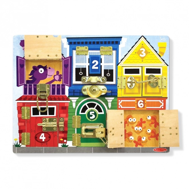 Serrures et panneau de sécurité Melissa and Doug