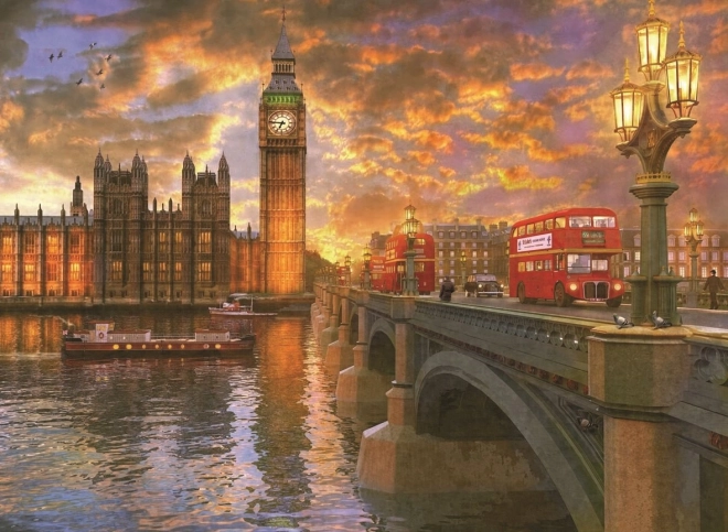 Puzzle Crépuscule sur Westminster 1000 pièces