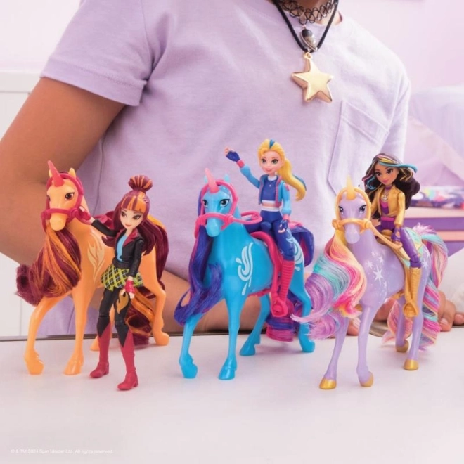 Figurines de l'académie des licornes 11 cm sophia et wildstar
