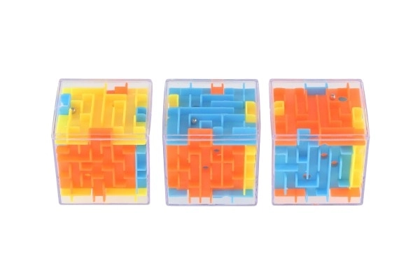 Cube casse-tête avec bille 4x4x4 plastique 20 pcs en boîte