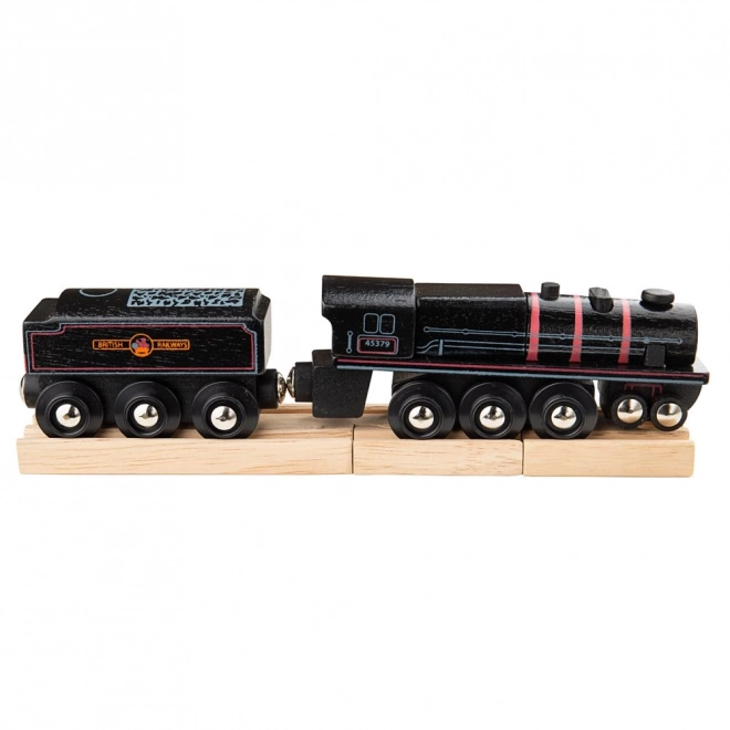 Réplique en bois de la locomotive à vapeur Bigjigs Rail Black 5