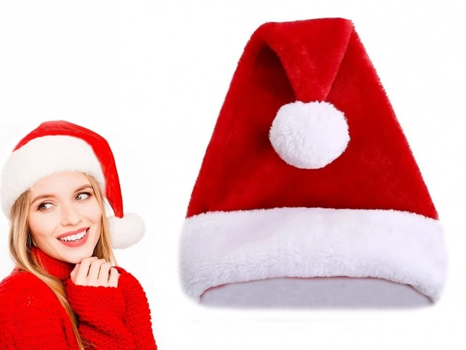 Chapeau de Père Noël avec pompon