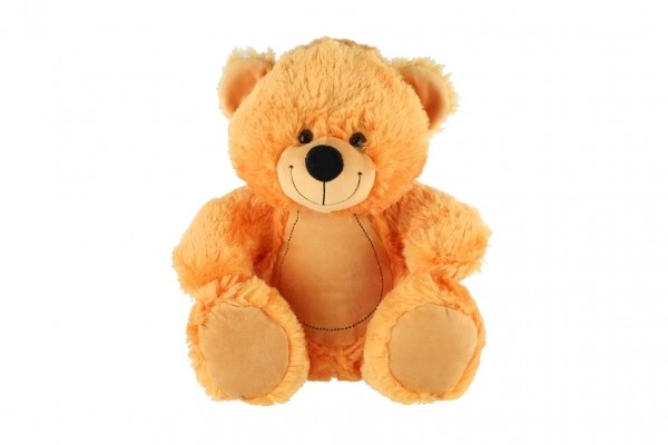 Ours en peluche assis 38cm beige dans un sac 0+