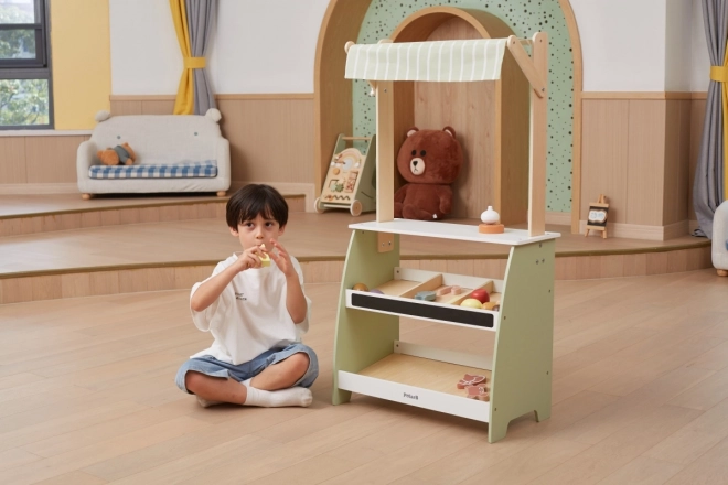 Magasin alimentaire en bois