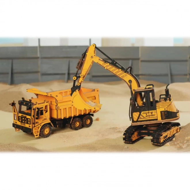 Puzzle 3D en bois RoboTime - Pelle