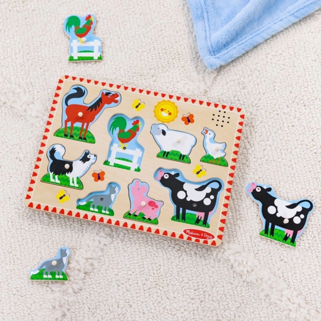 Puzzle sonore - Animaux de la ferme