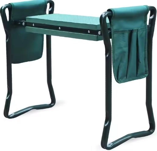 Tabouret et agenouilloir de jardin pliable 3 en 1 avec organisateur