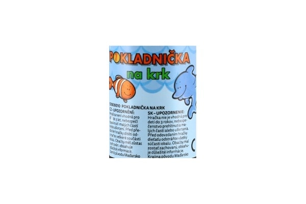 Tirelire à cou avec cordelette 11,5cm plastique assorti mélange de couleurs
