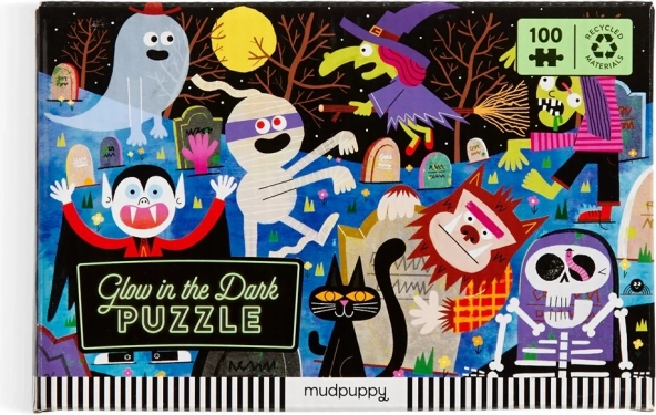 Mudpuppy Puzzle Château hanté qui s'illumine dans le noir